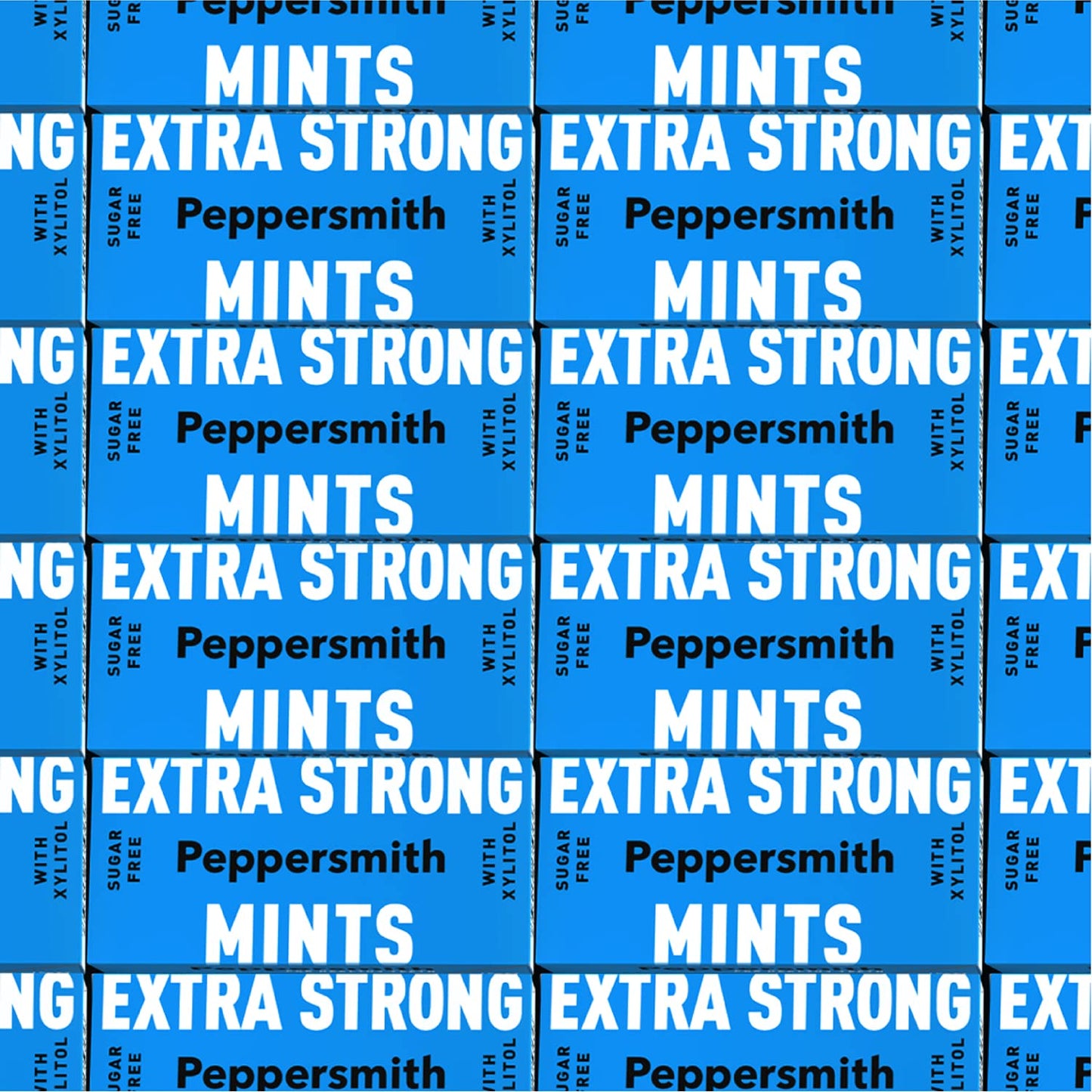 Peppersmith 100% Xylitol Mints, Eucalyptus and Fine English Peppermint, 15 g (Box of 12, Total 300 Mints)