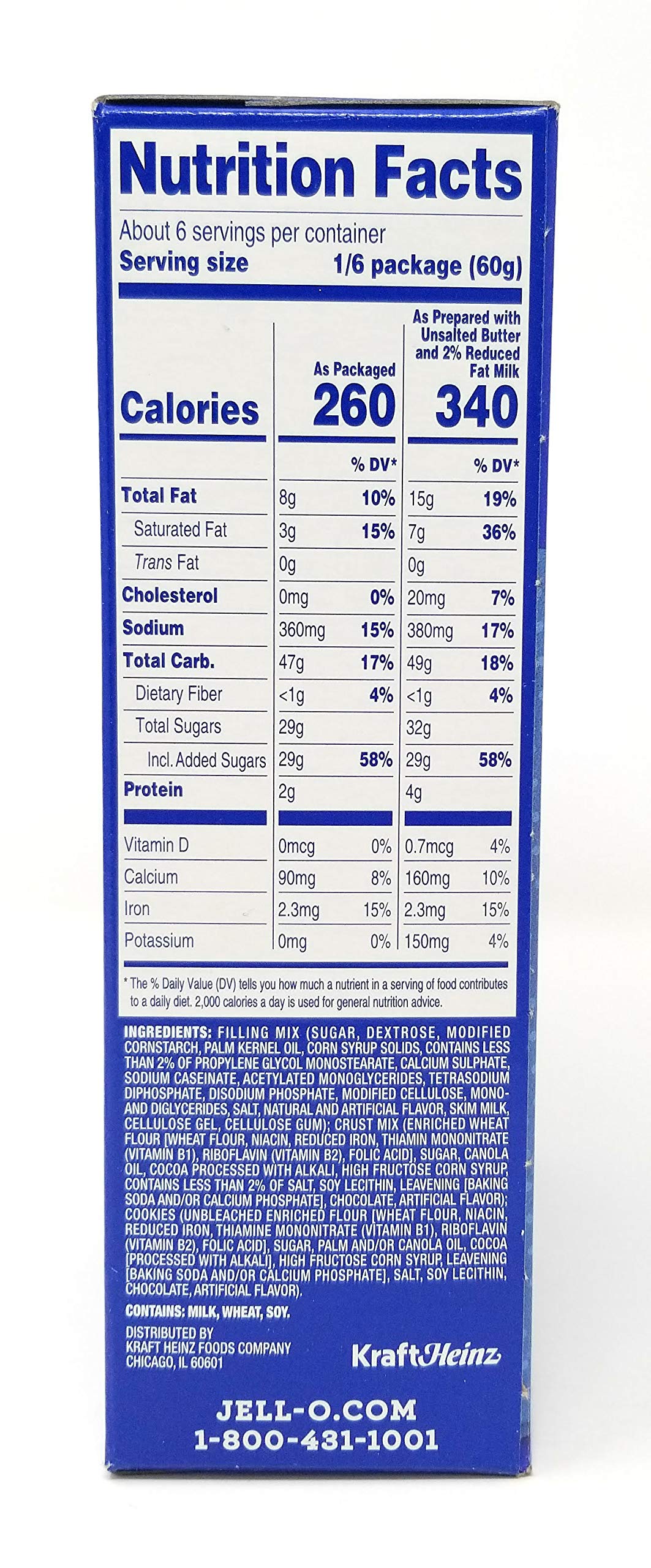 Jell-O Oreo No Bake Dessert, Pack Of 2 12.6Oz (357G)
