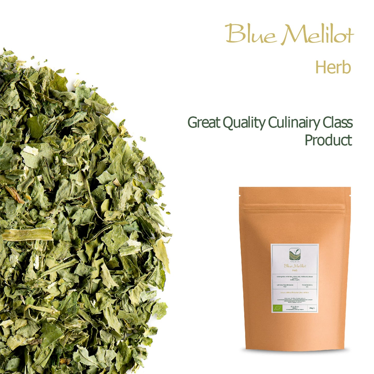 Melilot Blue Organic Herb - Blue Fenugreek - Meliloti Coerulea, Trigonella Caerulea