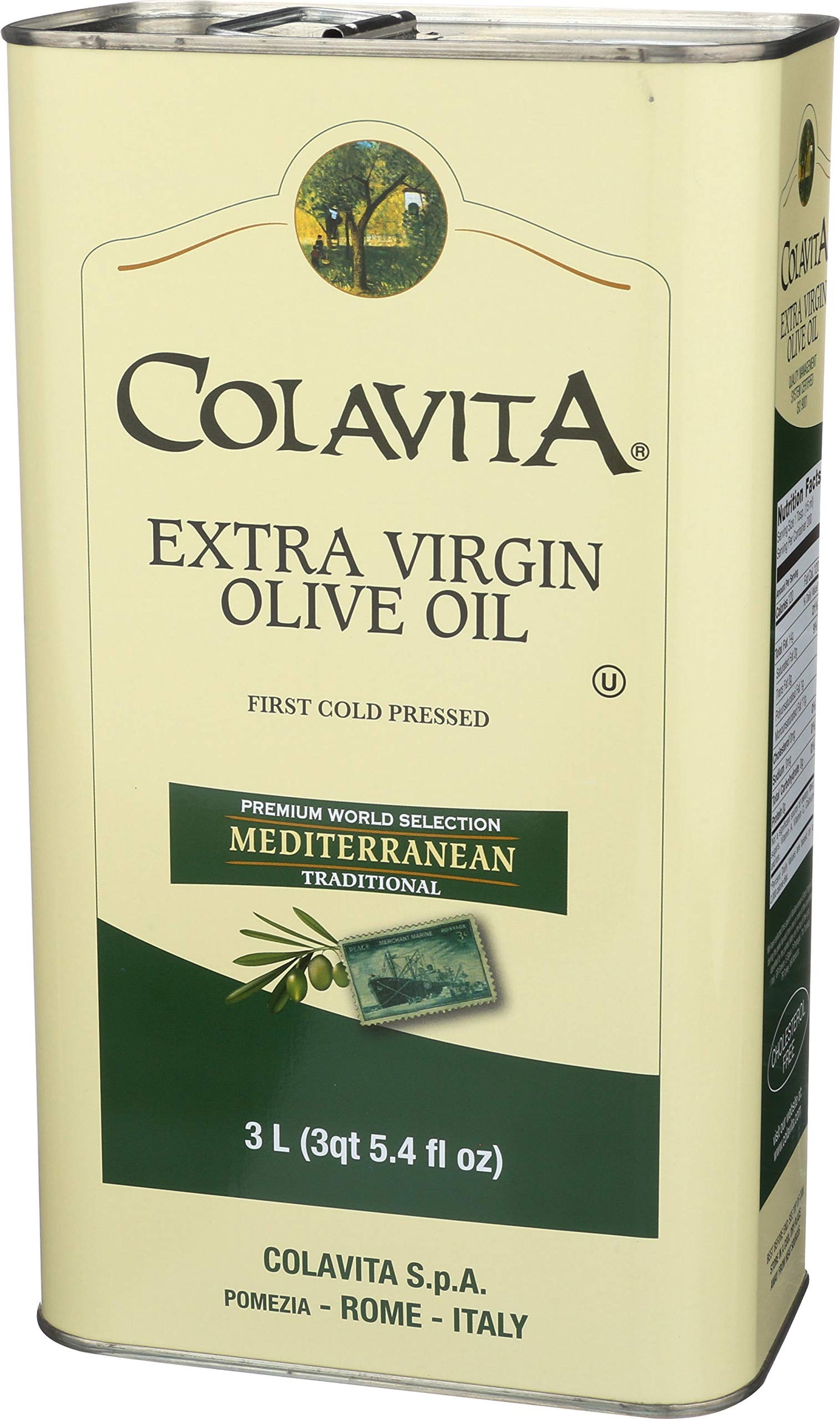 Colavita Mediterranean Extra Virgin Olive Oil Pack Of 1 Tin