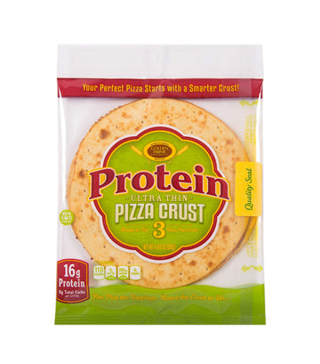 Golden Home Bakery Products Protein Ultra Thin Pizza Crust, 7'' (3 Pack)
