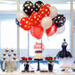 EONNCNT Happy Birthday Cake Topper - Red Glitter Paper Decoration - MOUCCT-HB