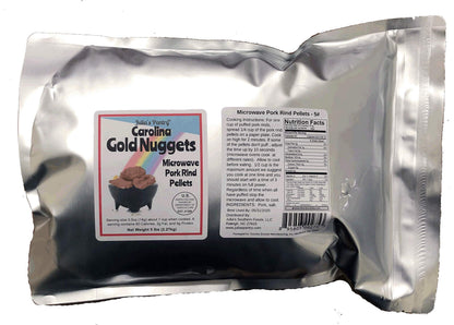 Carolina Gold Nuggets Microwave Pork Puffies Pork Rinds, Original, 5 Lb