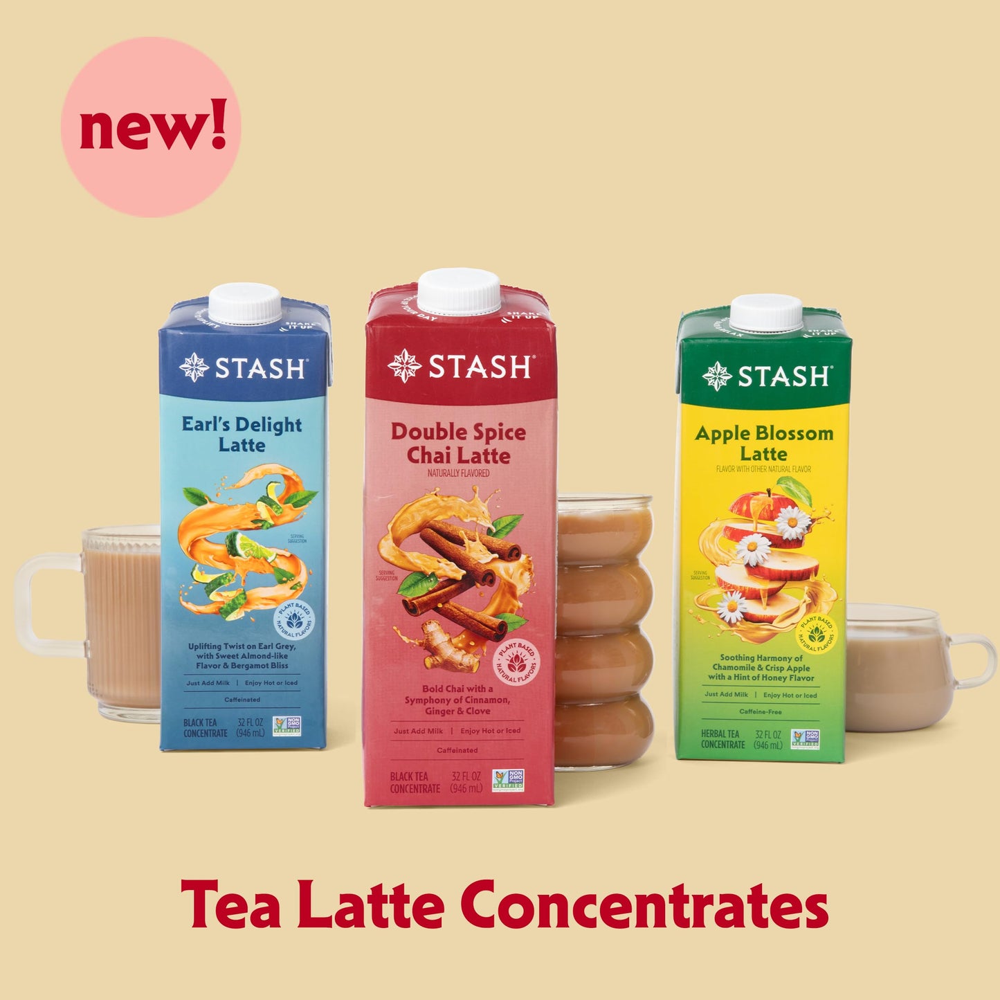 Stash Double Spice Chai Latte Concentrate - Barista Style Caffeinated Chai Tea Beverage - Crafted In Oregon - Plant Based And Da