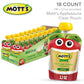 Motts No Sugar Added Applesauce, 18 Count Clear Pouches, 3.2 oz Each