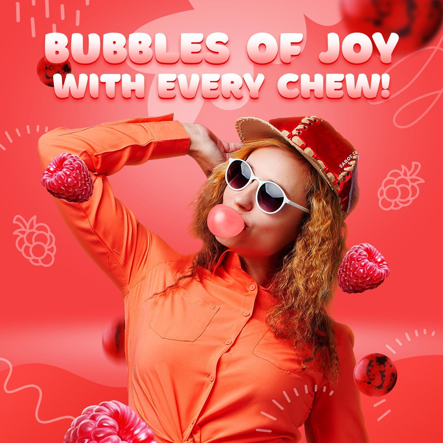 Gumballs For Kids - 1 Inch Double Bubble Gumballs - Berry Blots Big Gum Balls In Bag - 7 Oz Chewing Gum Giant Bubble Gums