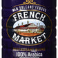 FRENCH MARKET Dark Roast Ground Coffee, 12oz Can, Restaurant Blend, Pack of 1