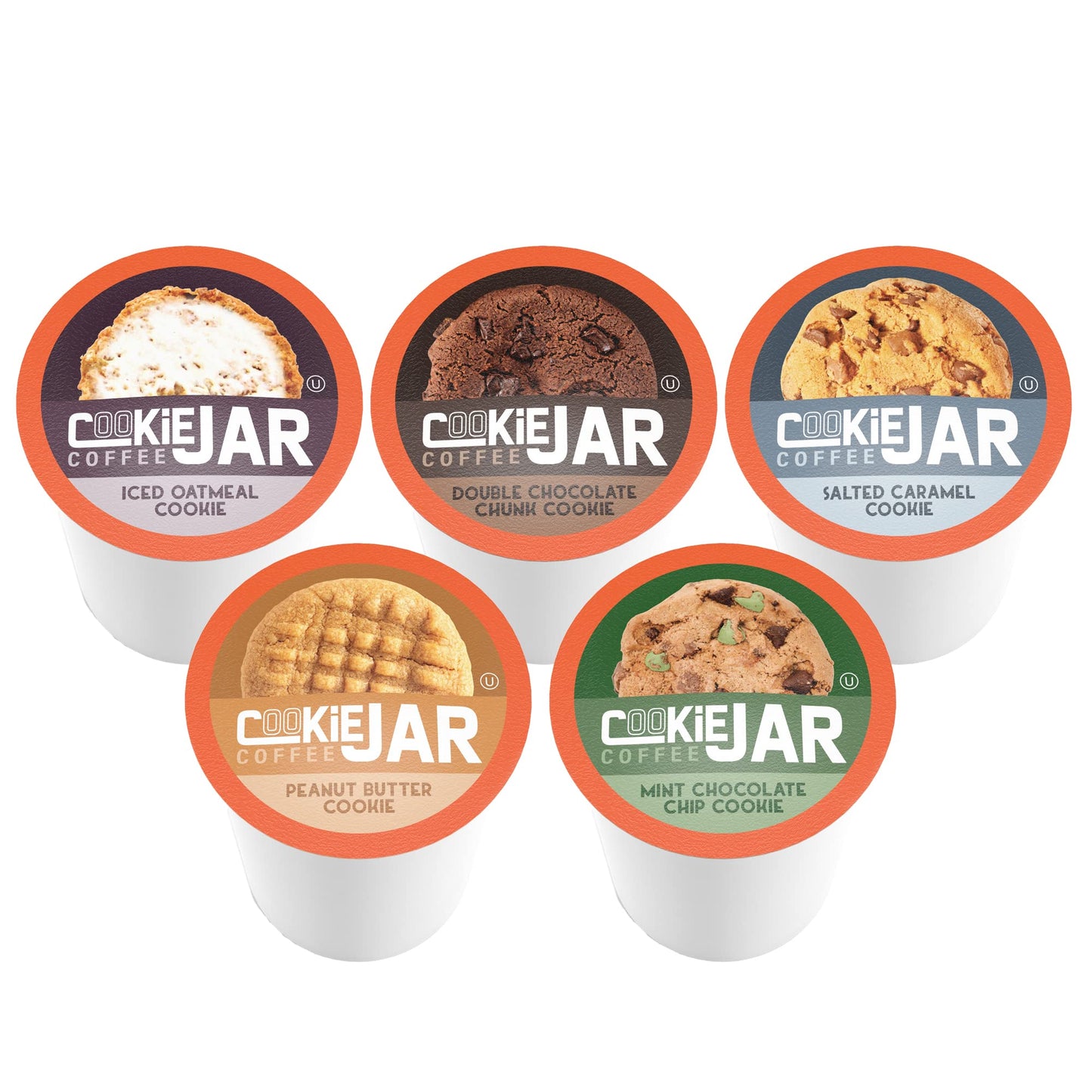 Cookie Jar Assorted Flavored Coffee Pods, 40 Count Variety Pack for Keurig K Cup malt-inspired, Two Rivers Coffee