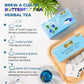 LeafLea Butterfly Pea Flower Tea Bags, Caffeine-Free Herbal Tea, 40 Count