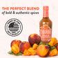 Tabanero Peach spirit-inspired flavor Habanero Hot Sauce - Gourmet, All Natural, Gluten Free, Vegan, 5 oz Bottle