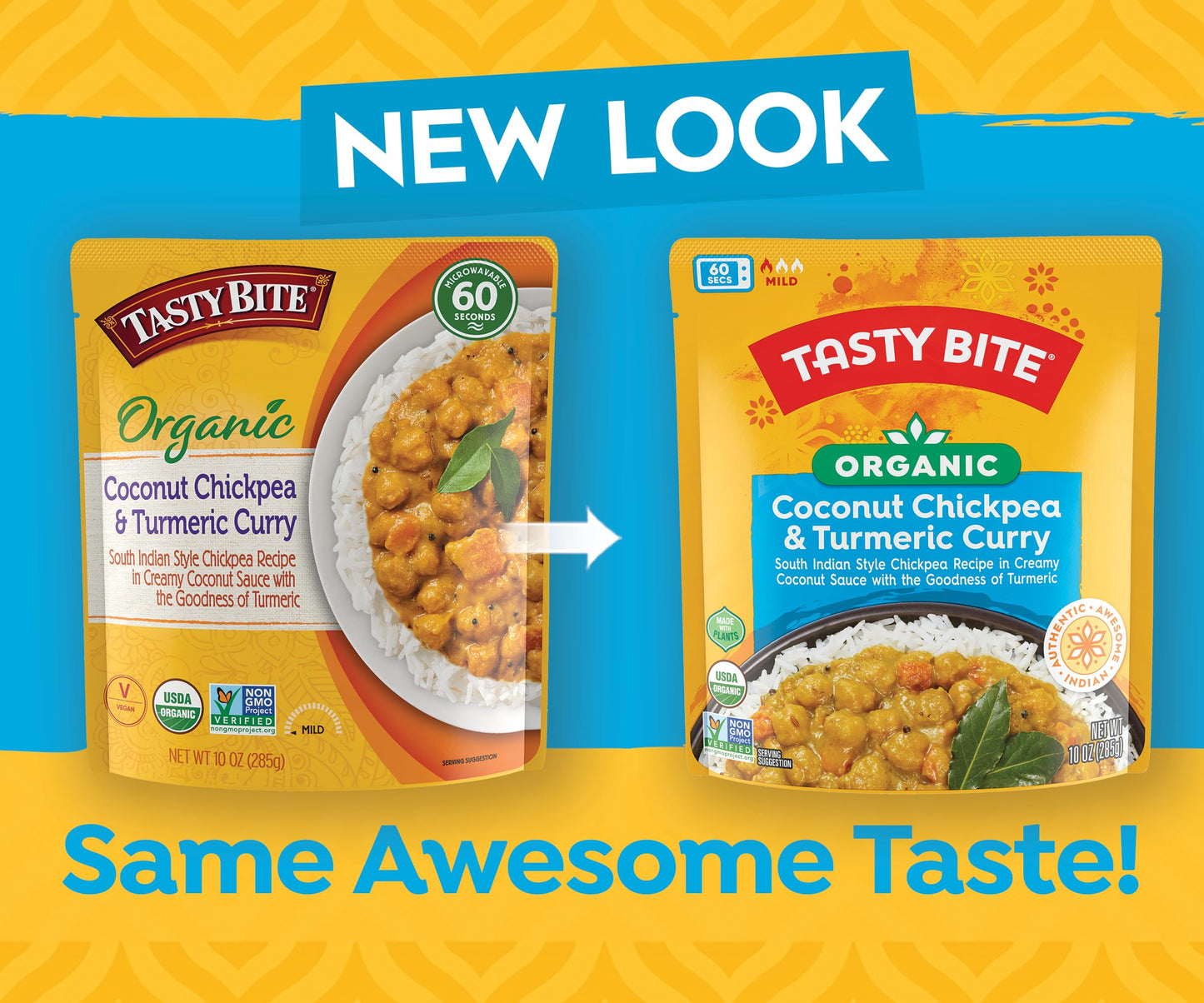 Tasty Bite Organic Coconut Chickpea & Turmeric Curry