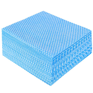 Jebblas Disposable Cleaning Towels Dish Towels And Dish Cloths Reusable Towels,Handy Cleaning Wipes, 50 Count/Pack,Blue