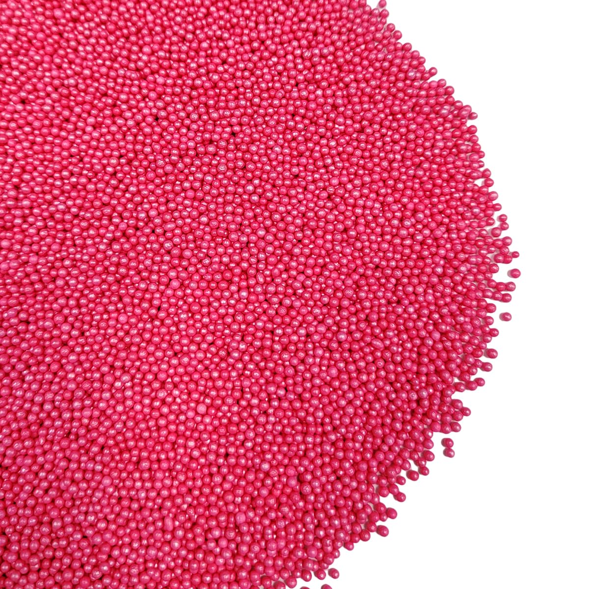 Ephvodi Hot Pink Nonpareils Sprinkles Edible Mini Pearl Sprinkles For Cake Decorations, Baking, Ice Cream, Cookies, Donuts And L