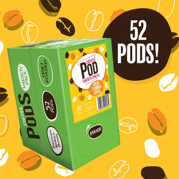 Coffee Pod Variety Packs Sampler, Compatible With K Cup Malt-Inspired Including 2.0 (Flavored Decaf Variety, 52 Count (Pack Of 1))