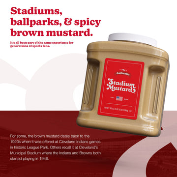 The Authentic Stadium Mustard. Bulk Food Service Jug. From Cleveland'S Famed Municipal Stadium. The Classic Condiment For Hot Do