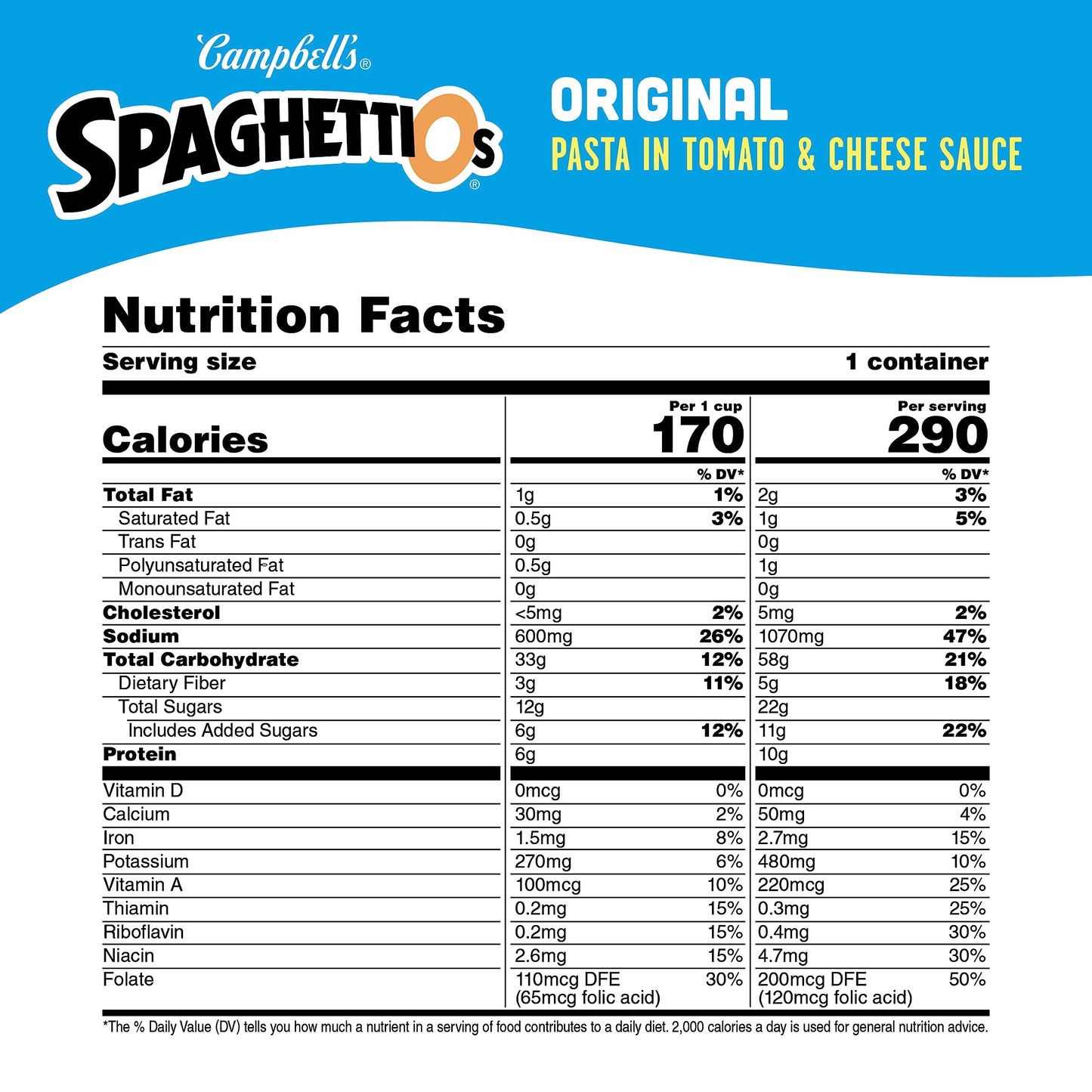 SpaghettiOs Original Canned Pasta, Healthy Snack, 15.8 OZ Can, Pack of 24