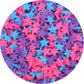 NCS Blue, Purple and Pink Star Edible Sprinkles, 8 ounces - Great for Cupcakes, Cookies, Cakes, Cakes Pops