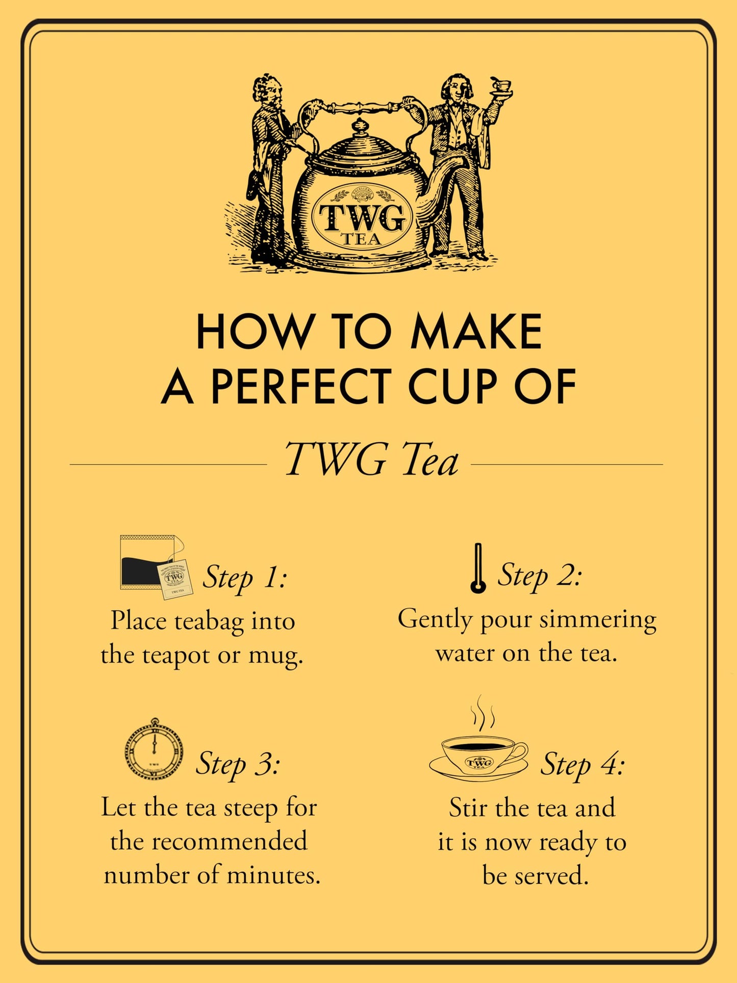 Twg Tea | Smoky Earl Grey | Black Tea | Bergamot | 15 Hand Sewn Cotton Tea Bags | Gift Set