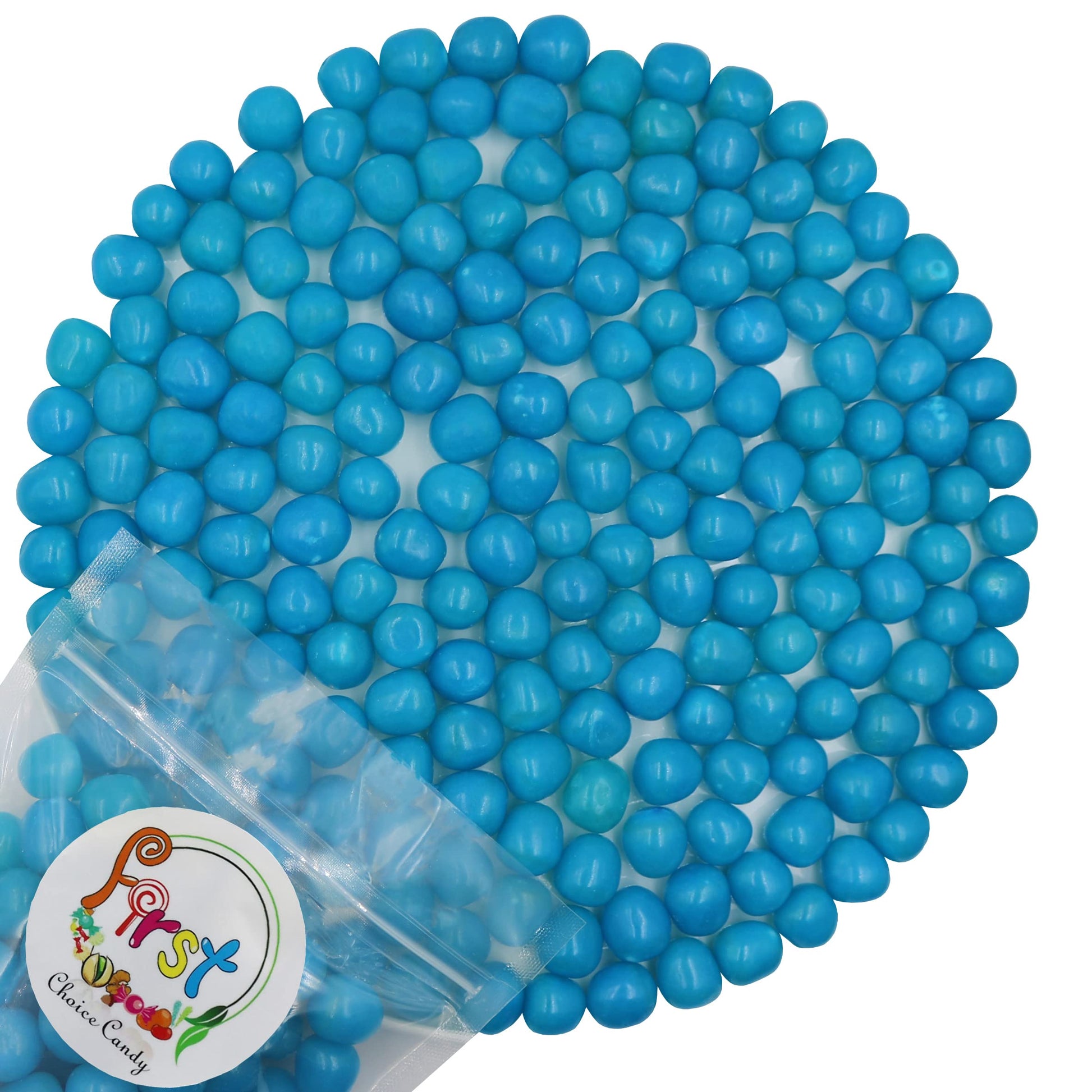 Sour Chewy Fruit Candy Balls (Blue Raspberry, 1 Pound)