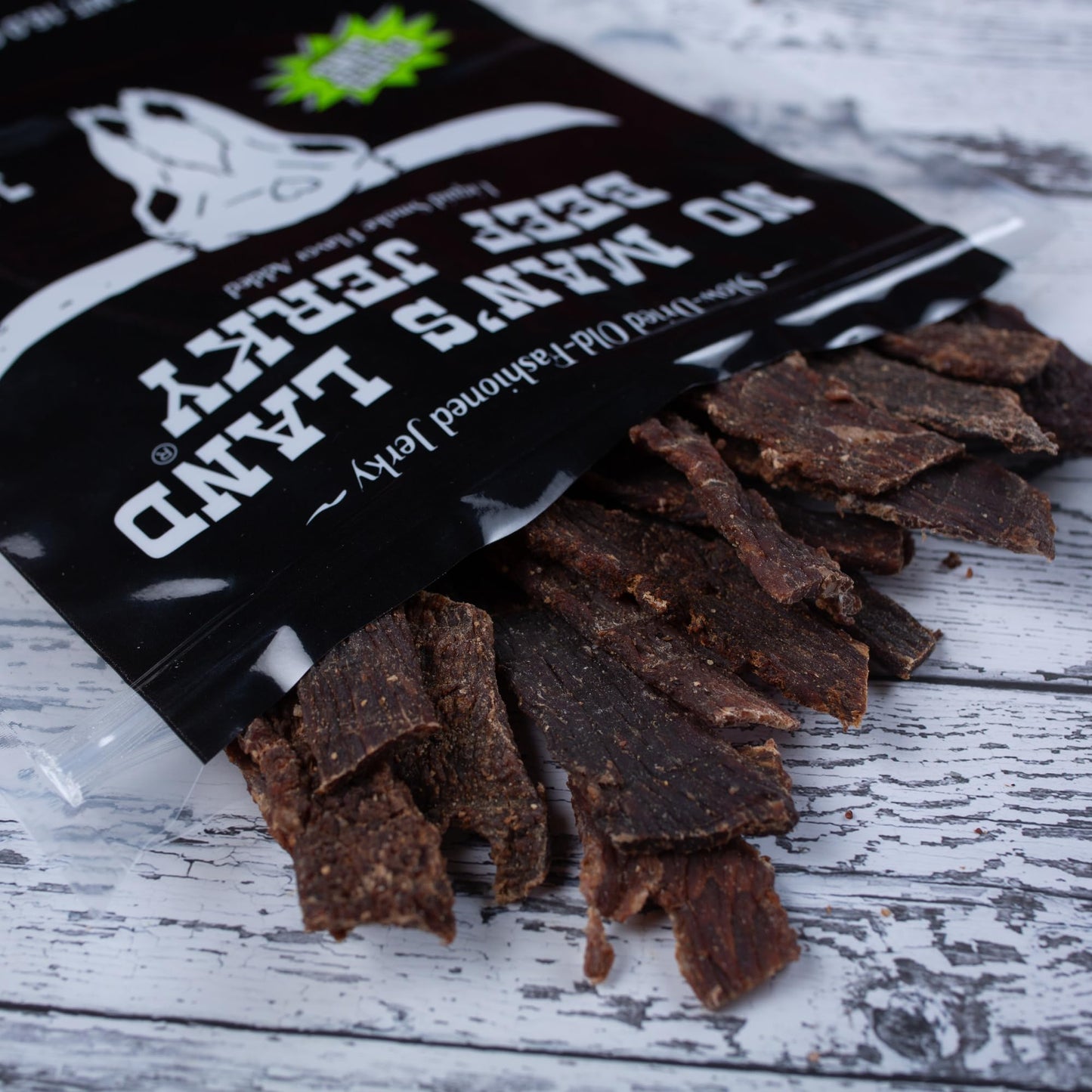 NO MANS LAND BEEF JERKY Fajita Lime High Protein Snack 16oz Gluten Free