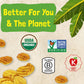 Barnana Organic Plantain Chips, Acapulco Lime, 100% Coconut Oil, Vegan, 2 oz, 6-Pack