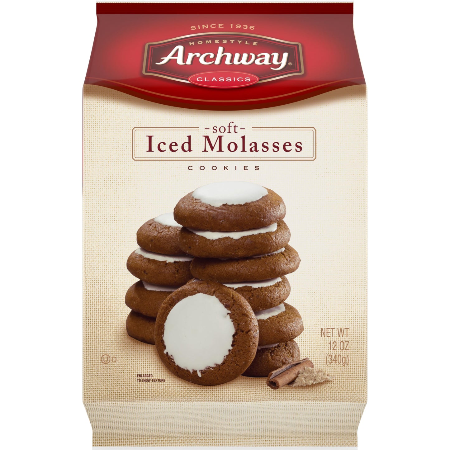 Archway Cookies, Classic Soft Iced Molasses Cookies, 12 Oz