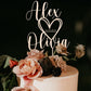Shop Simply Perfect Custom Cake Topper, Personalized Cake Topper For Wedding, Anniversary, Engagement - Double Sided Black, Gold