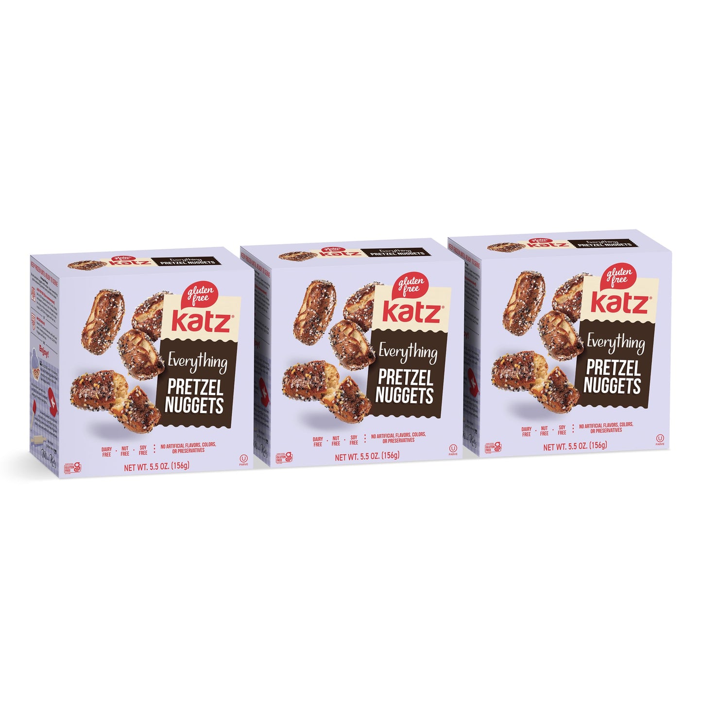 Katz Gluten Free Everything Soft Pretzel Nuggets. Gluten Free Snacks For Adults and Kids. Soy Free, Nut Free, Dairy Free, Kosher