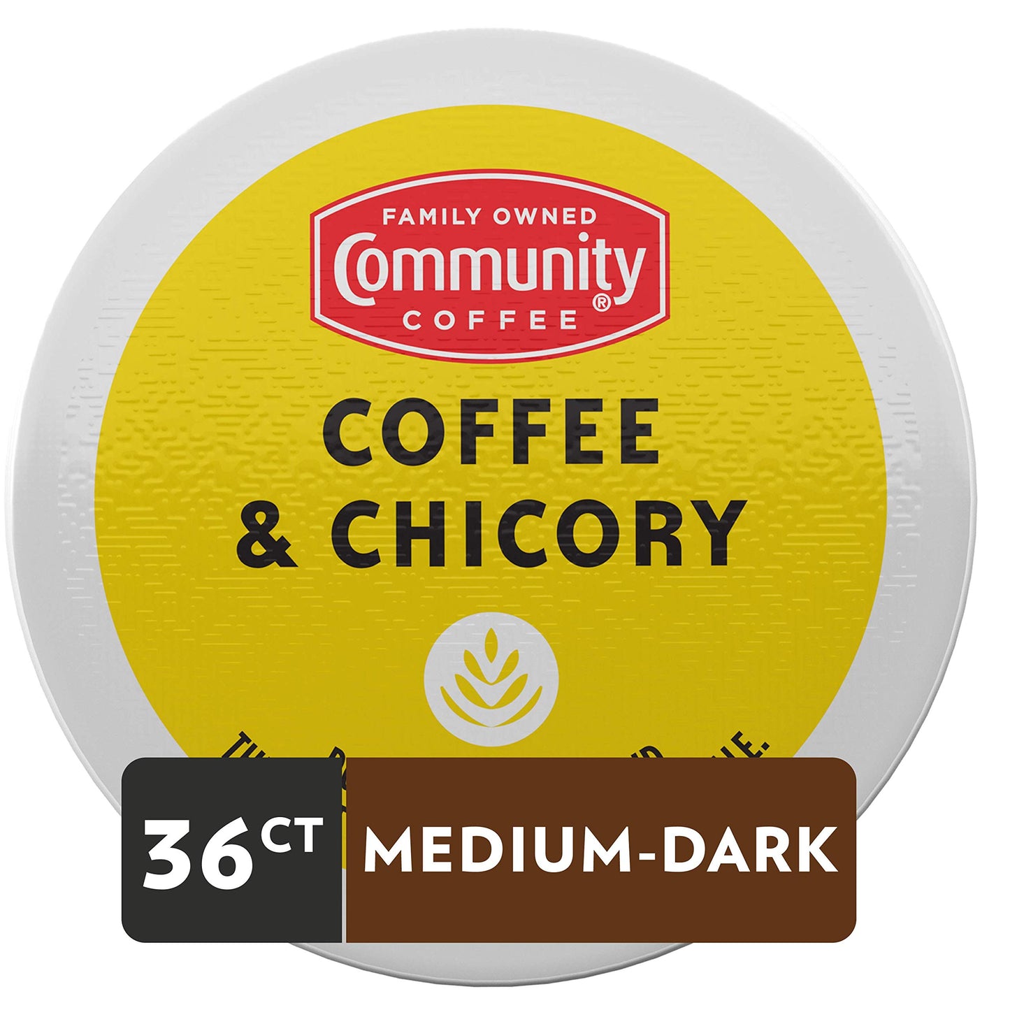 Community Coffee Coffee Pods, Chicory Blend, Compatible with Keurig 2.0, 36 Count, 13.5 Ounce