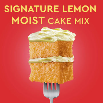 Duncan Hines Signature Perfectly Moist Lemon Supreme Cake Mix 15.25 Ounce (Packaging May Vary)