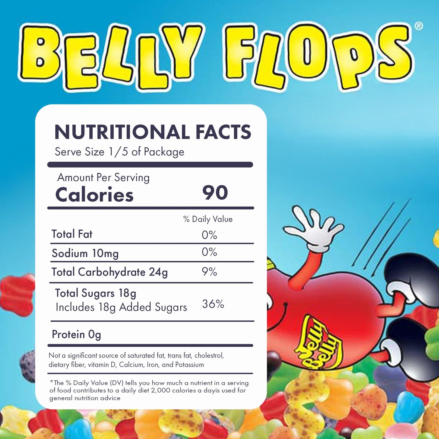 Jelly Belly Belly Flops Irregular Jelly Beans, Assorted Flavors, 2-Lb