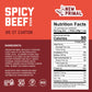 The New Primal Grass-Fed Spicy Beef Sticks, Keto, Gluten Free Healthy Snacks for Adults, Sugar Free Low Carb High Protein Snack,