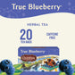 Celestial Seasonings True Blueberry Herbal Tea Bags, Caffeine Free, 20 Count (Pack of 6)