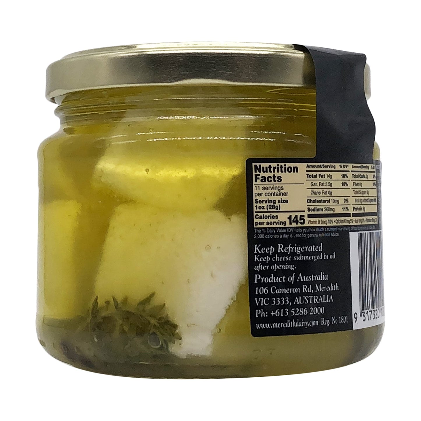 Meredith Dairy Marinated Feta, 11.3 Oz