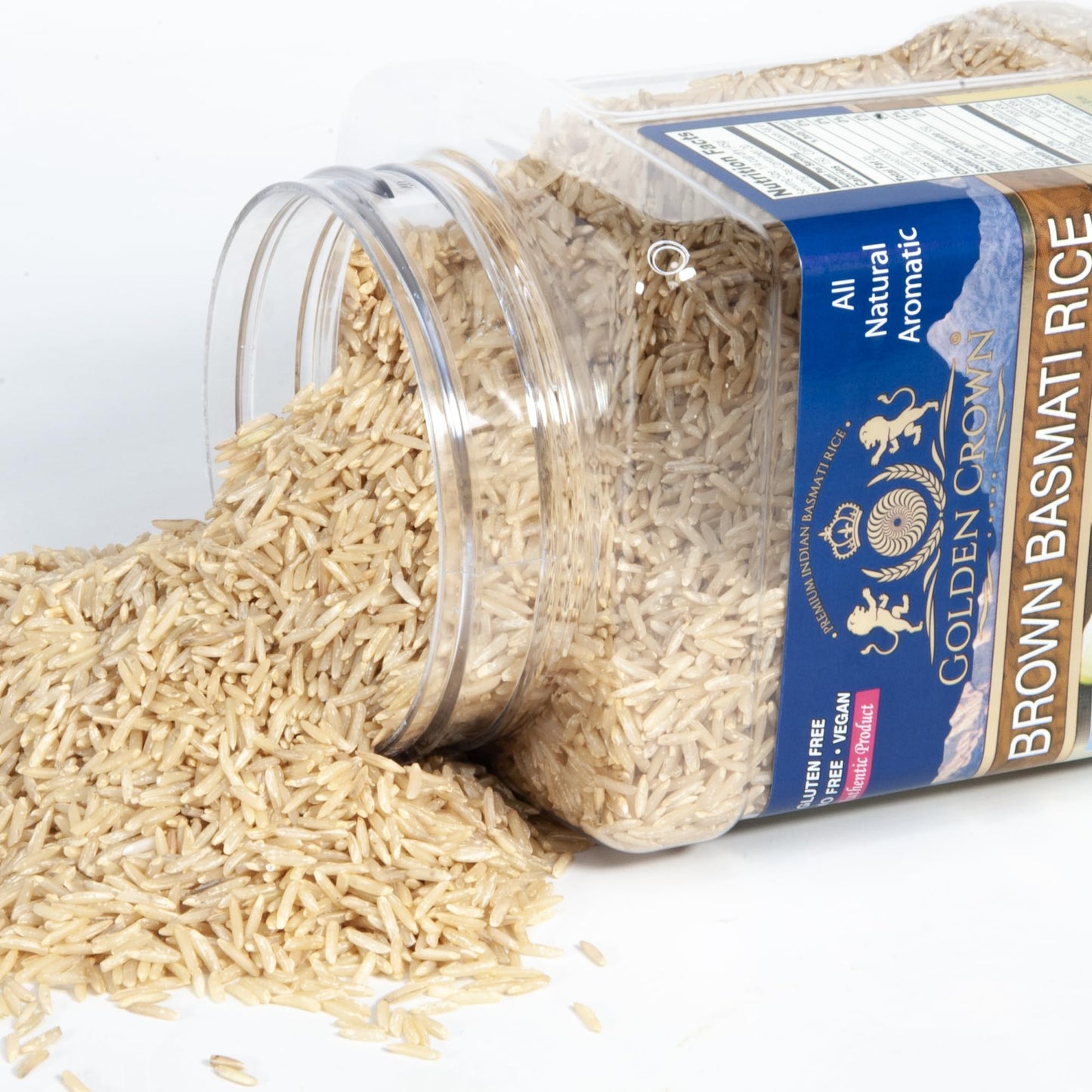 Golden Brown Basmati Rice - 32 Oz (2Lb), Naturally Aged Long Grain Aromatic Rice For Biryani, Palao And Pilaf, Tasty And Delicio