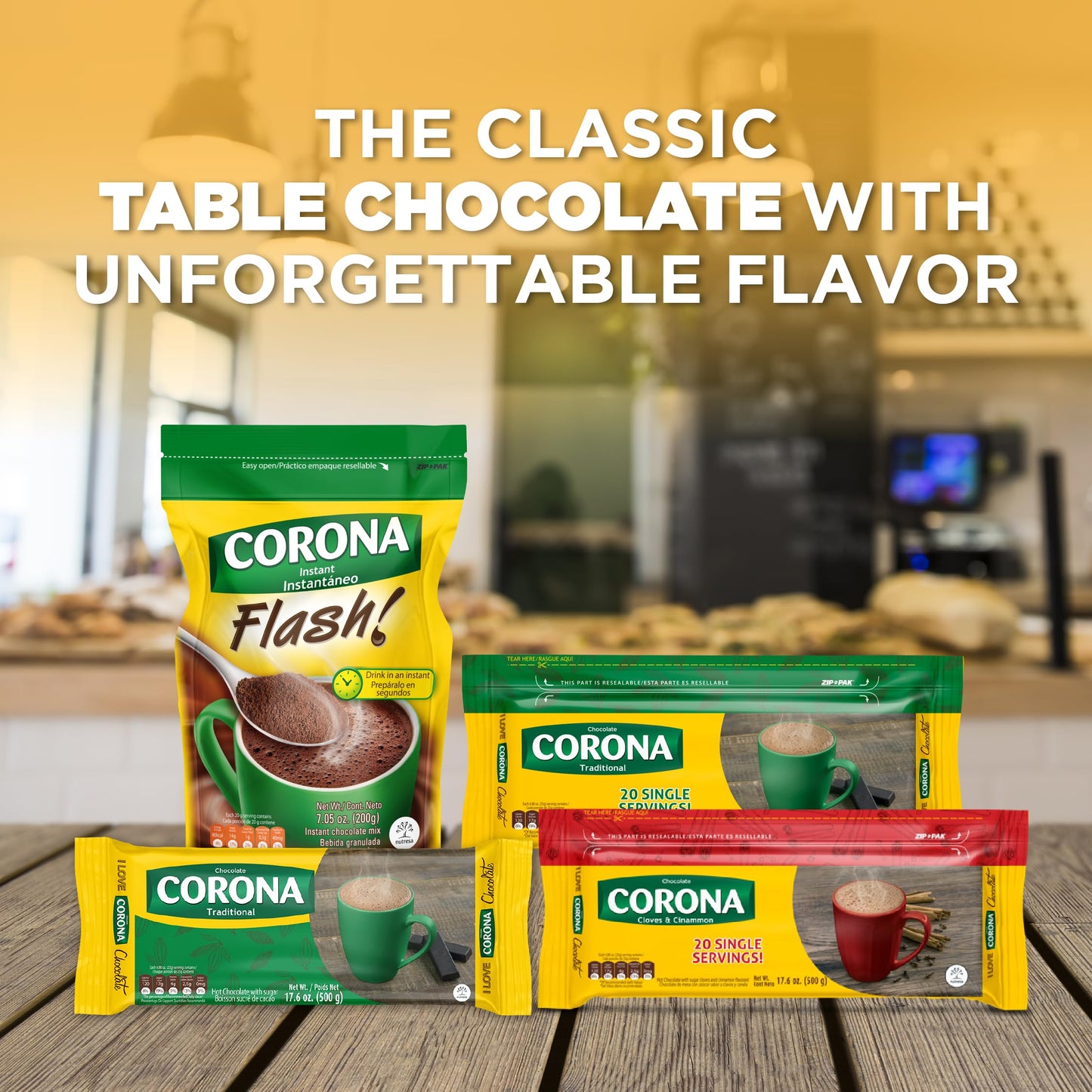 Corona Flash Instant Drink Mix, Amazing Texture & Flavor, 100% Pure Cocoa, Enjoy Anytime,7.05 Ounce (Pack of 1)