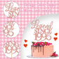 Rssta i Glitter Cake Topper, Legend Since 1995, Rose Gold, Model XM310, Perfect for 30th Birthday and Wedding Anniversary Celebrations