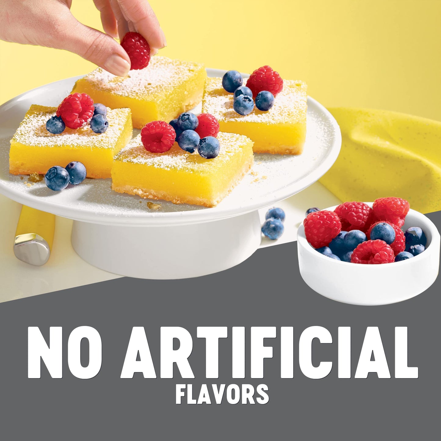 Krusteaz Meyer Lemon Bar Mix, Made with Real Lemons, 19.35 oz Box