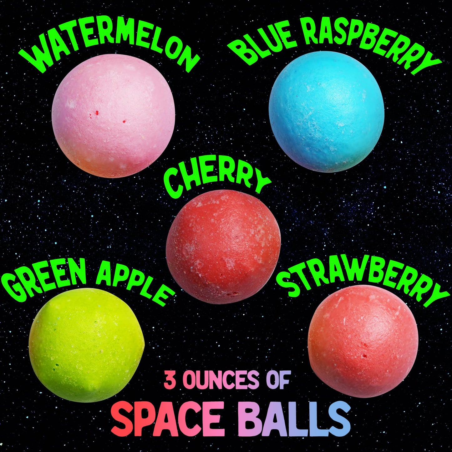 Space Age Snacks Premium Freeze Dried Candy Variety Pack - 4 Types, 23.39 cm, Includes Stickers