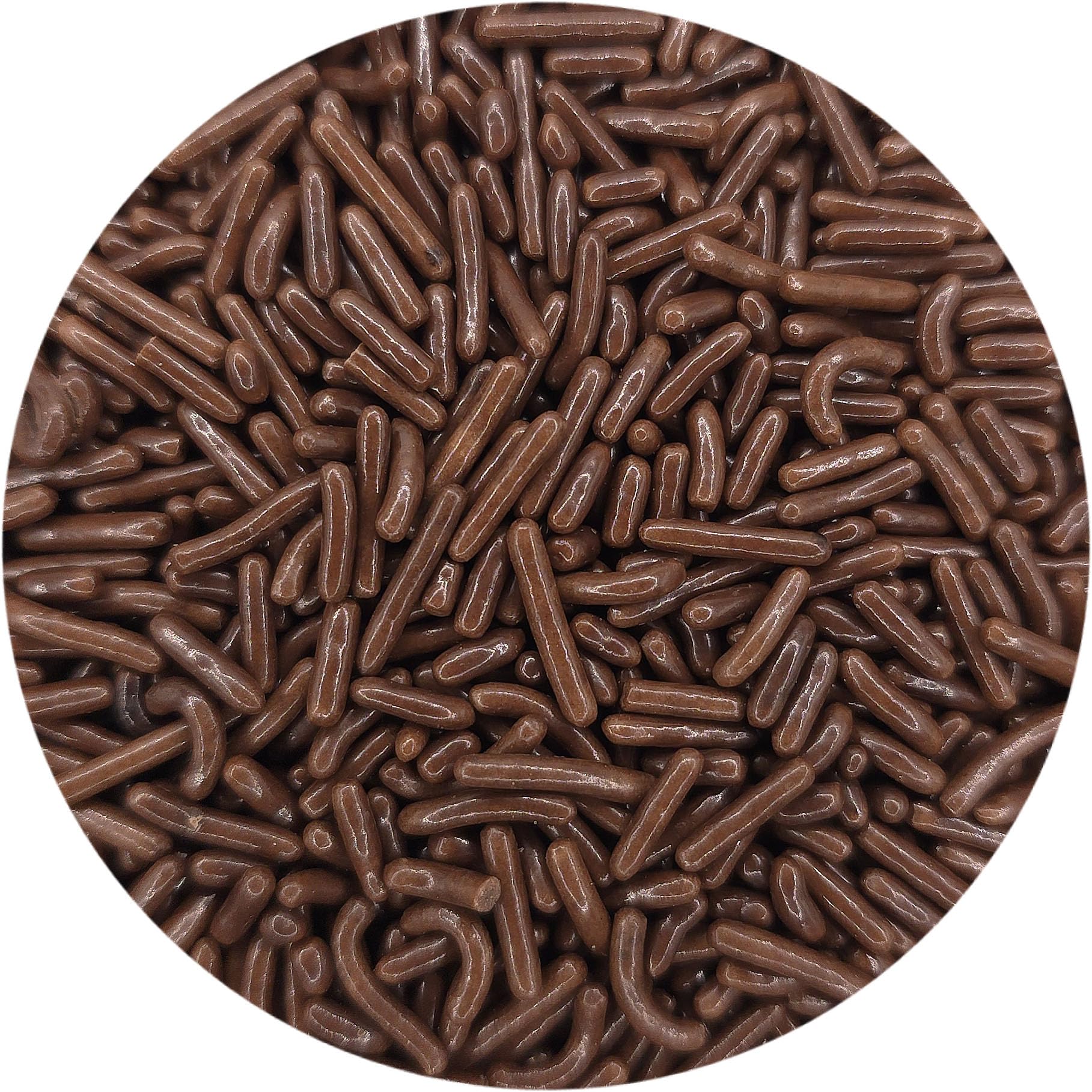 NCS Chocolate Brown Edible Jimmies Sprinkles, 8 ounces