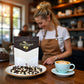 SweetGourmet Chocolate Covered Espresso Beans Blend | White Milk Dark Chocolate | 2 Pounds