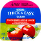 Hormel Thick & Easy Apple Juice, Clear Single Serve Level 2 Nectar Consistency Thickened Beverage, 4 oz Cup (Pack of 24) with 4