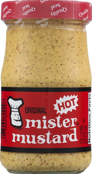 Mister Mustard Original Mustard, 7.5 Ounce, Pack of 6