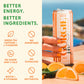 GORGIE Sugar Free Natural Energy Drinks, Orange Twist, 12 Pack, Vegan, Low Calorie, Sparkling Energy with Green Tea Caffeine