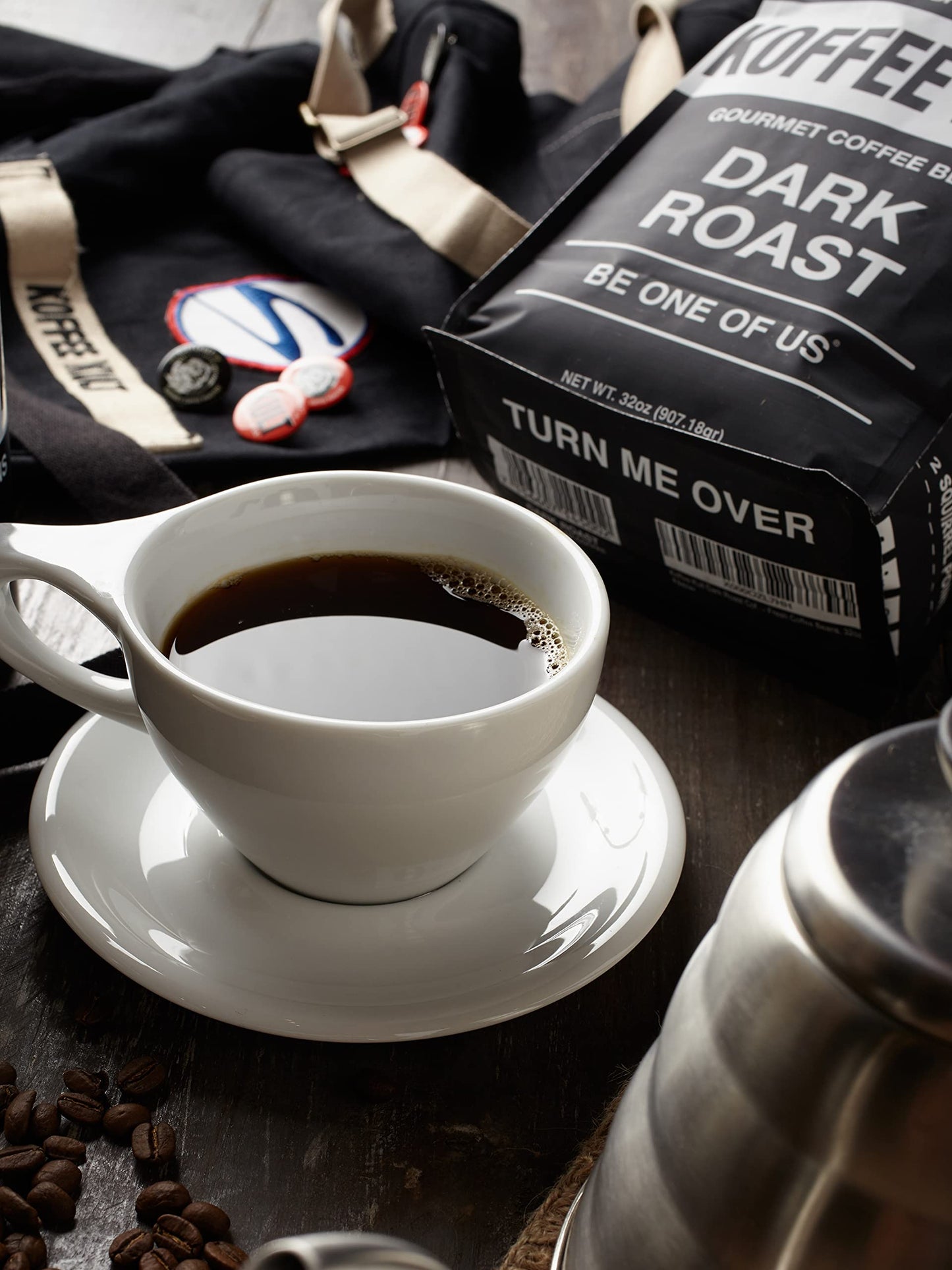 Koffee Kult Dark Roast Whole Bean Coffee - Small Batch Gourmet Aromatic Artisan Blend 100% Arabica Coffee Beans Organically Sour