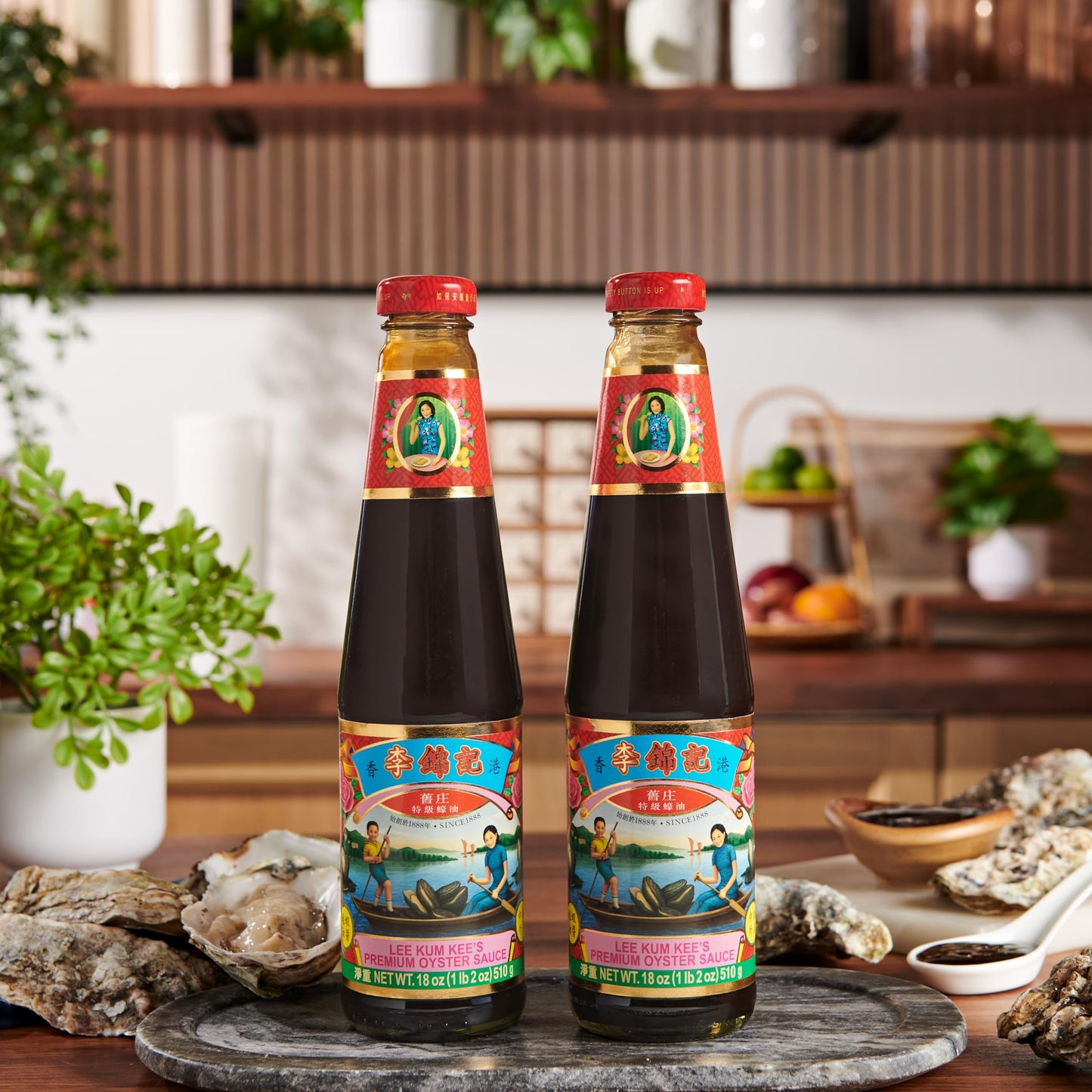Lee Kum Kee Premium Oyster Sauce (18 Oz - 2 Pack), Rich & Savory, All-Purpose Seasoning, Perfect For Marinades, Stock, Gravy, St