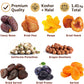 Anna And Sarah Gourmet Dried Fruit & Nuts In Wooden Gift Box Includes Strip Mango-Fancy Dates-Pear-Peach- Apricot-Dried Prune-Apricot-Oregon Hazelnut And California Pistachios Kosher-Halal For Christmas-Holiday For Mom-Dad-Boy-Girl Everyone