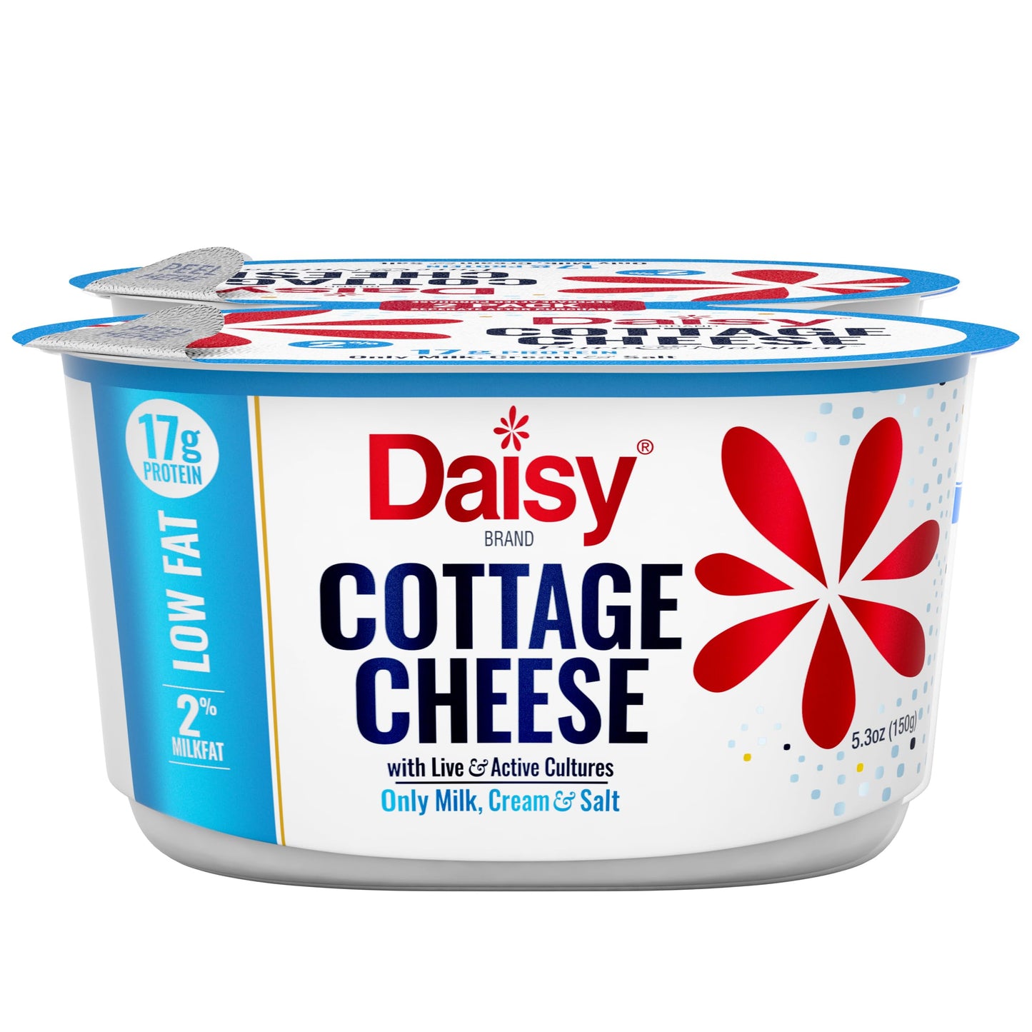 Daisy Brand Single Service Twin Pack 2% Cottage Cheese, 10.6 Oz (Pack Of 2)