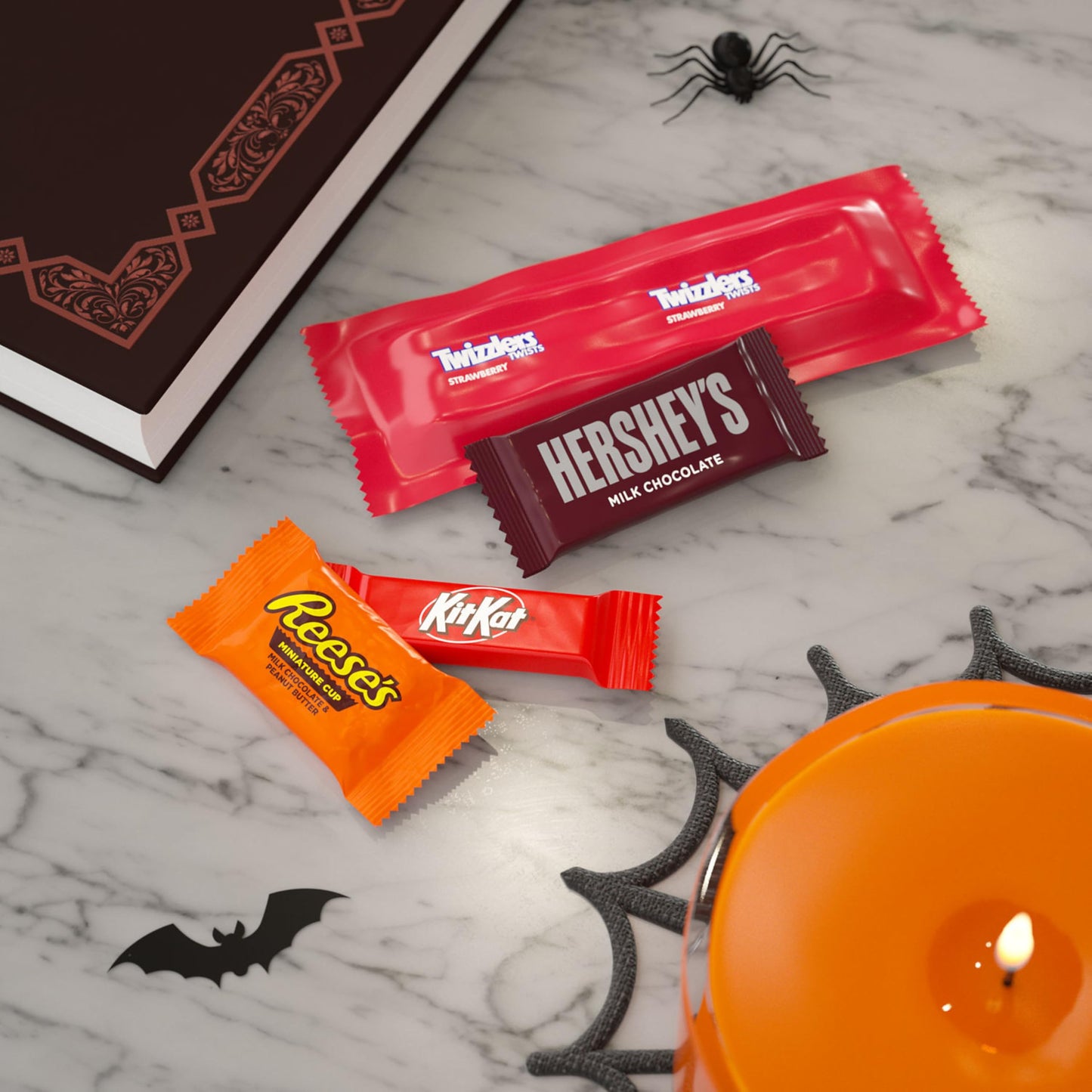 HERSHEYS Miniatures Assorted Flavored  Halloween Candy Bag  13.92 oz (45 Pieces)