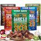 Made by True Beef Sliced Bites Ultimate Variety (2 Ounce, Pack of 5) - All Natural, Zero-Sugar True Jerky Biltong - High Protein